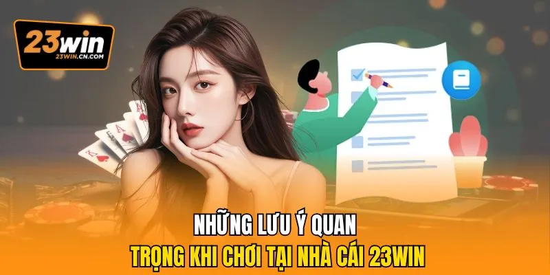 Trang Chủ 9 Những lưu ý quan trọng khi chơi tại nhà cái 23win
